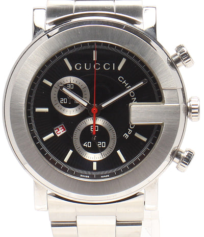 GUCCI 腕時計 クロノグラフ クオーツ ブラック 101M メンズ グッチ