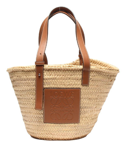 ロエベ かごバッグ ショルダーバッグ 肩掛け バスケットバッグ ヤシの葉&カーフ レディース LOEWE