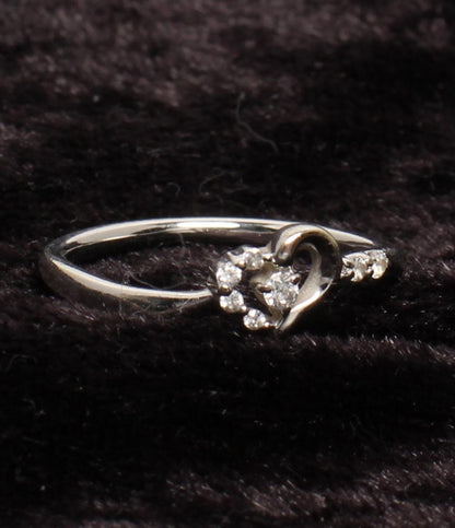 canal4℃ リング 指輪 K10 ハートモチーフ レディース SIZE 9号 カナルヨンドシー