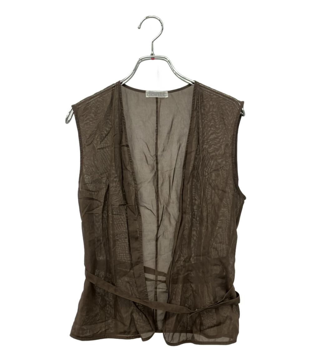 コンテ シアー ベルテッド ジレ レディース CONTE