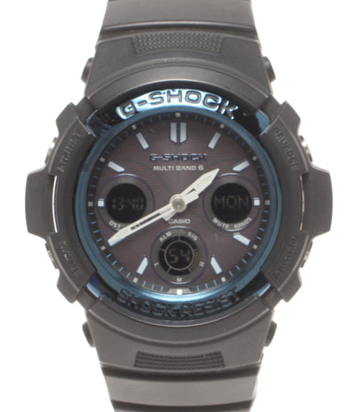 CASIO 腕時計 MULTIBAND6 G-SHOCK ソーラー ブラック AWG-M100A メンズ カシオ