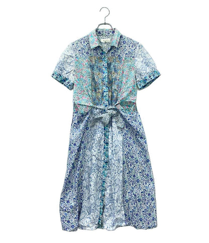 SCAPA 半袖ワンピース 花柄 レディース SIZE 38 (M) スキャパ