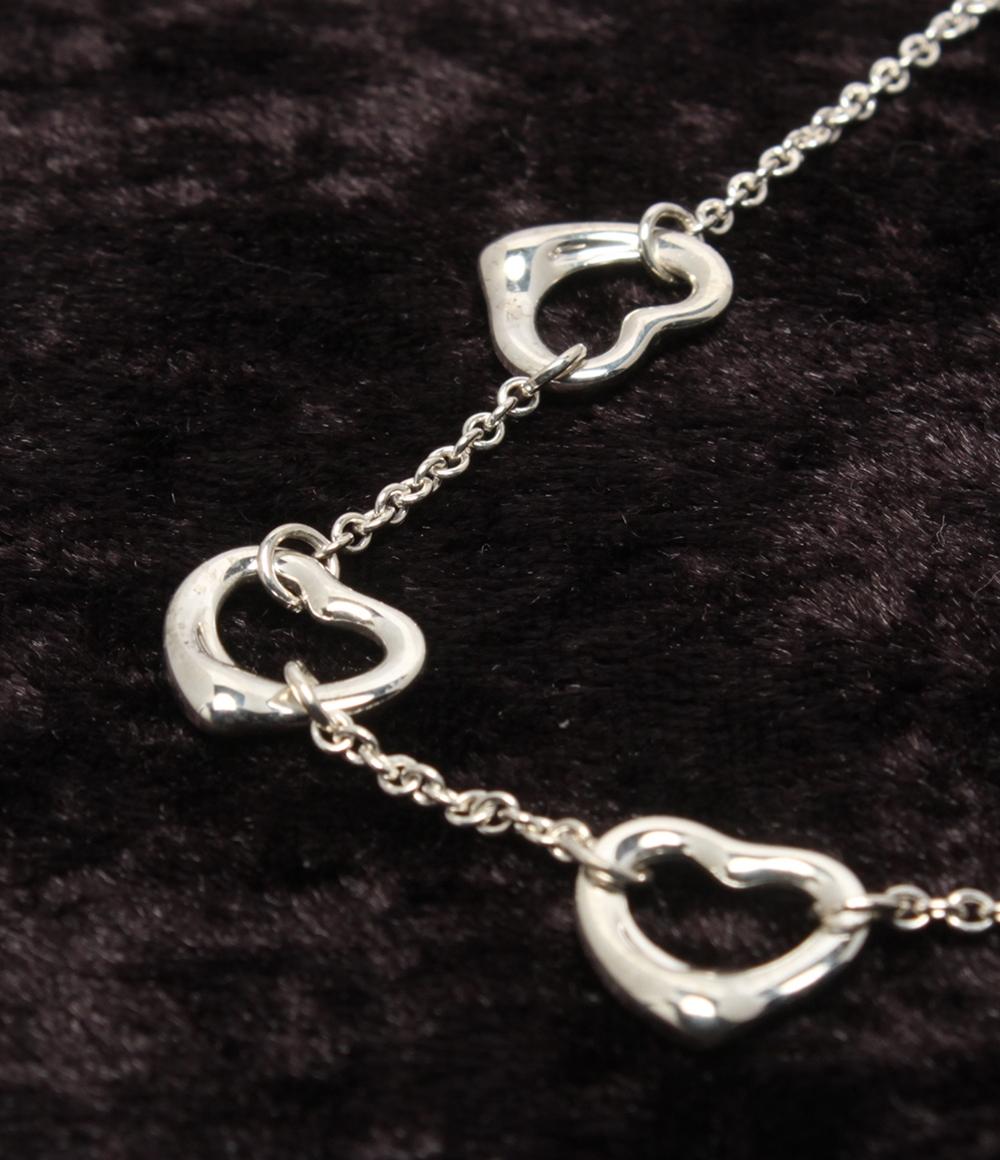 美品 TIFFANY&Co. ネックレス SV925 エルサ ペレッティ オープンハート レディース ティファニー