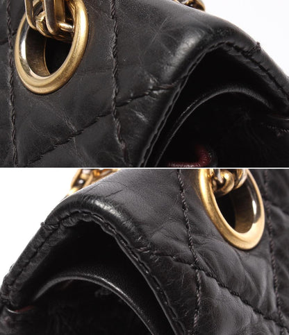 CHANEL チェーンショルダーバッグ 2.55 ダブルフラップ ダブルチェーン マトラッセ ラムスキン ゴールド金具 レディース シャネル