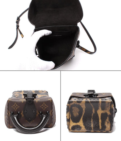 美品 ルイ・ヴィトン 2way ハンドバッグ ショルダーバッグ 斜め掛け カメラボックス モノグラム レオパード M43001 レディース LOUIS VUITTON