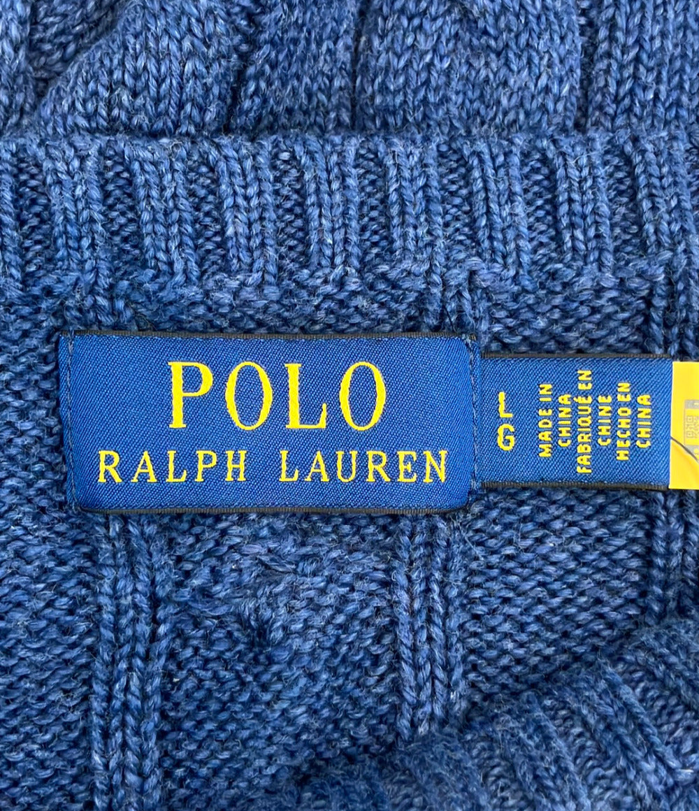美品 POLO RALPH LAUREN 長袖 ニット メンズ SIZE L ポロ・ラルフローレン