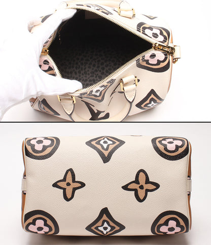 美品 LOUIS VUITTON 2WAYハンドバッグ ショルダーバッグ 肩掛け 斜め掛け ワイルド アット ハート スピーディ バンドリエール25 モノグラム M45828