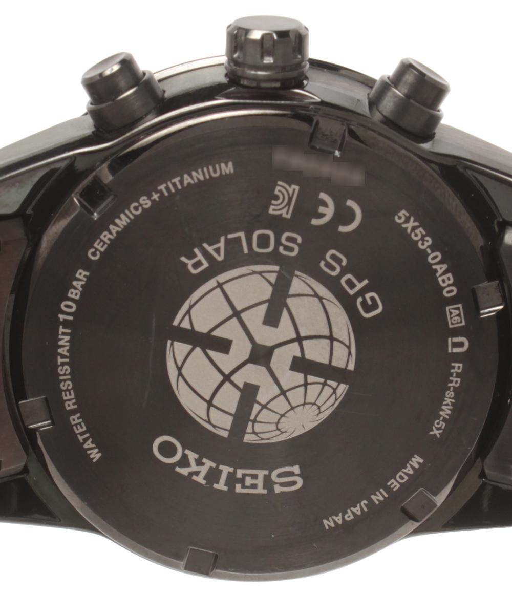 SEIKO 腕時計 GPSソーラー アストロン ASTRON ソーラー ブラック 5X53-0AB0 メンズ セイコー