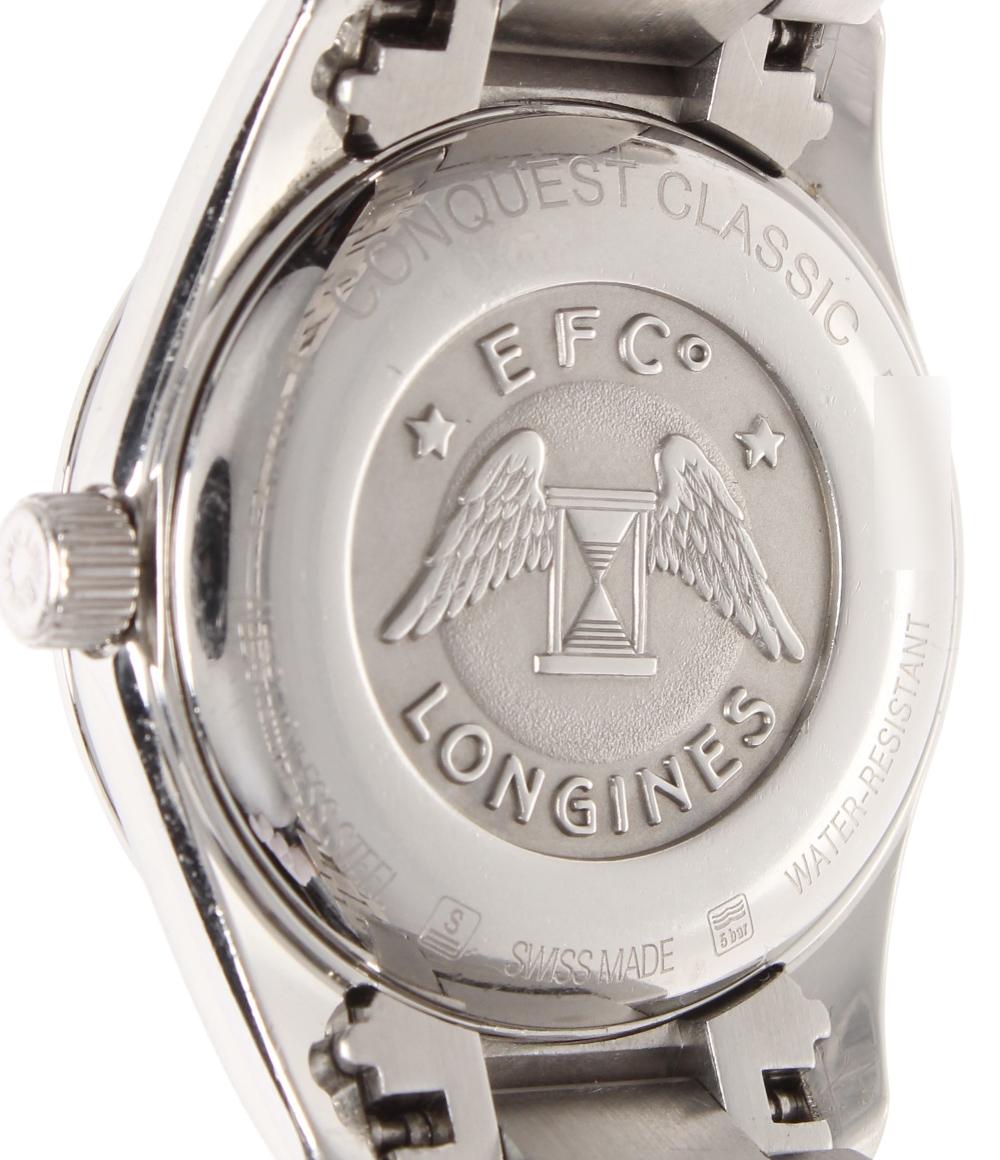 LONGINES 腕時計 コンクエスト クラシック クオーツ シルバー L2.286.0.72.6 レディース ロンジン