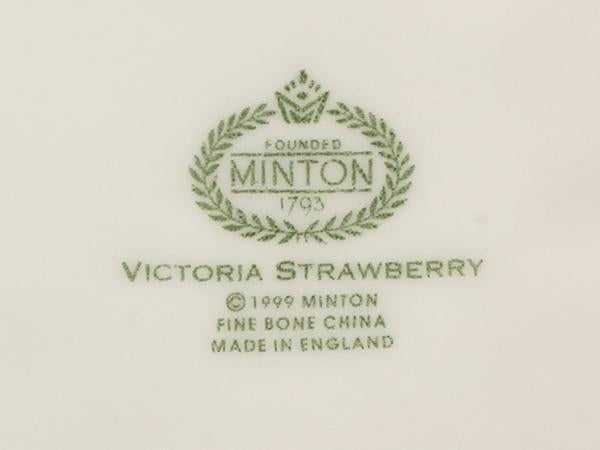 美品 Minton オーバルトレイ プレート 皿 18cm ヴィクトリアストロベリー ミントン