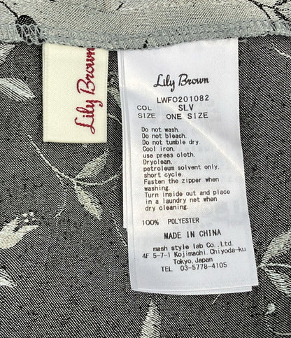 美品 リリーブラウン サテンワンショルキャミワンピース レディース SIZE ONE SIZE (M) Lily Brown