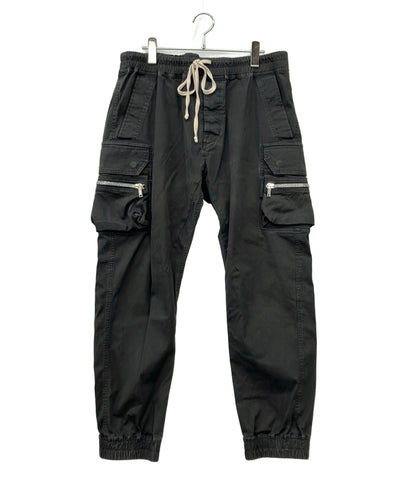 Rick Owens カーゴパンツ コットン ジッパーポケット 裾リブ RU02C7396-TE メンズ SIZE 54 (XL) リックオウエンス