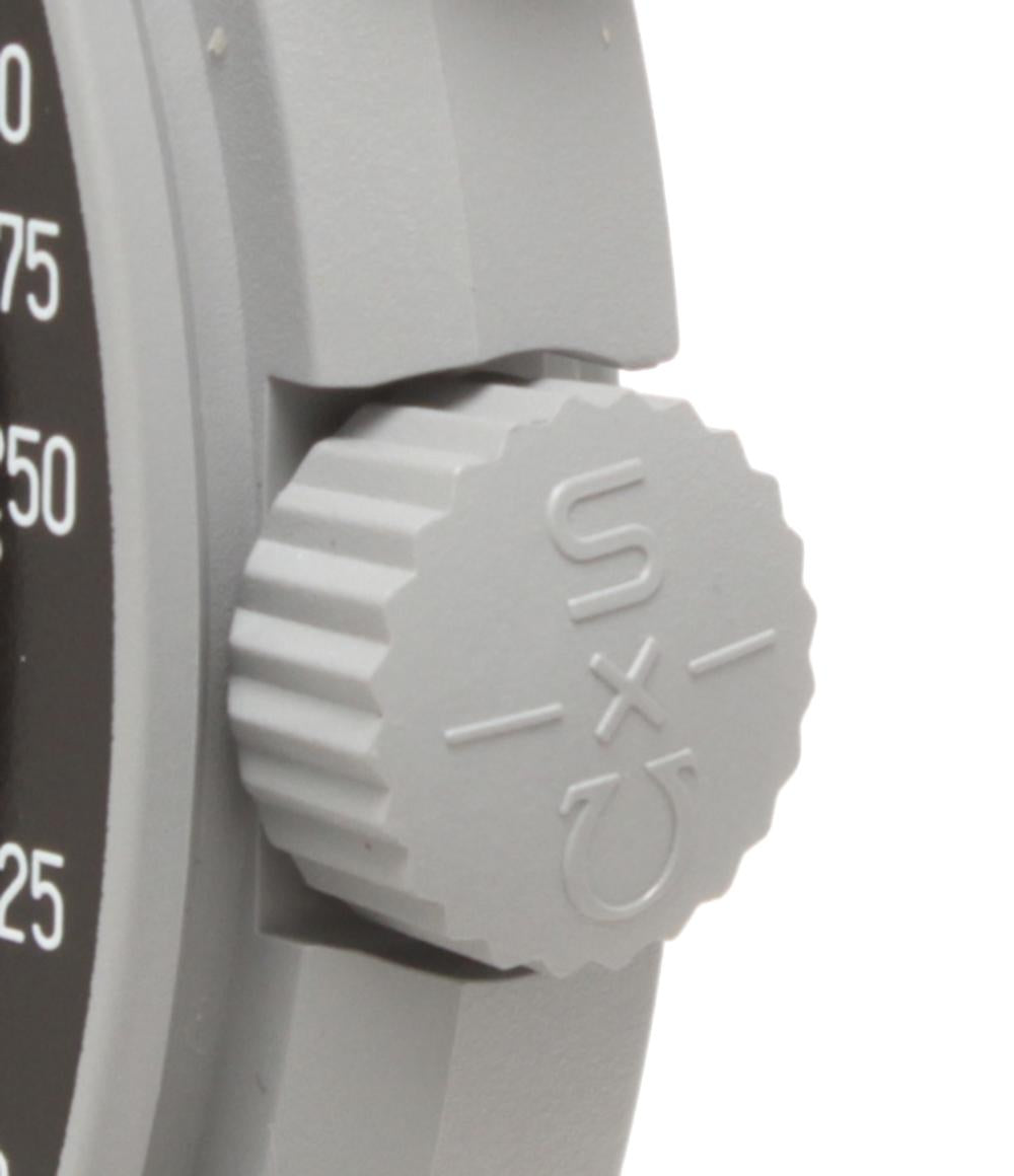 美品 オメガ スウォッチ 腕時計 MISSION TO JUPITER クオーツ ブラック メンズ OMEGA Swatch