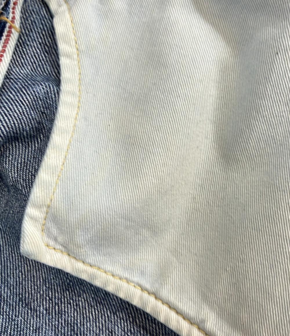 VISVIM デニムパンツ ヴィンテージ ダメージ加工 ペンキ スリムテーパード  ボタンフライ Social Sculpture 03 (スリム) 0112105005002 メンズ SIZE 2