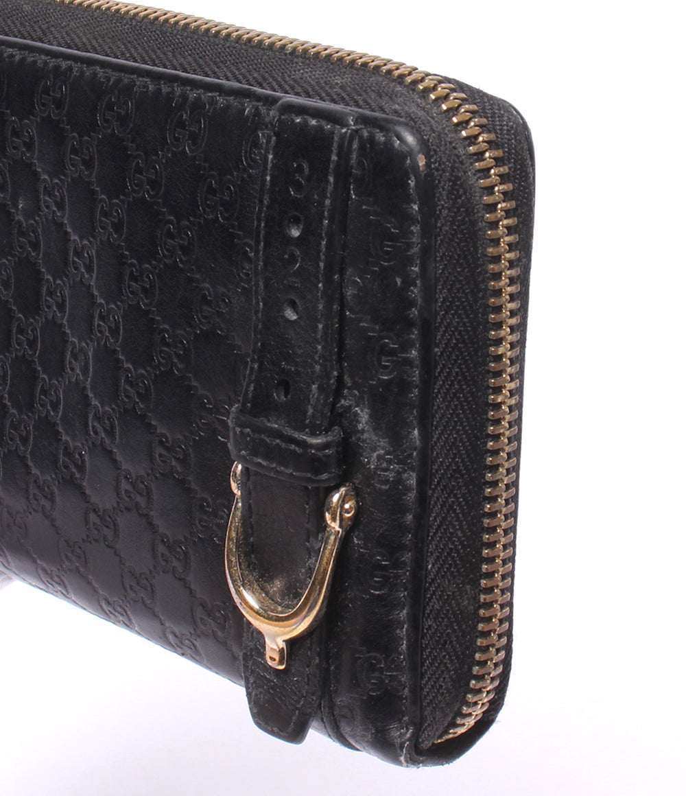 GUCCI ラウンドファスナー長財布 マイクログッチシマ 309758 496085 レディース グッチ