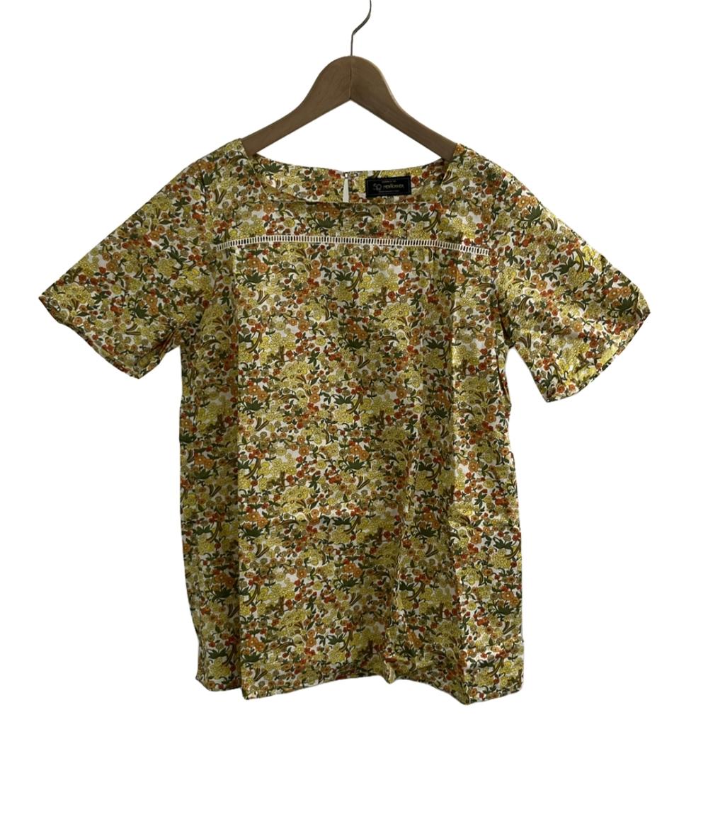 美品 ニューヨーカー 半袖ブラウス 花柄 レディース SIZE 9R (M) NEWYORKER