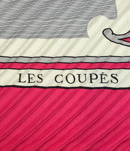 HERMES スカーフ シルク100% プリーツ LES COUPES レディース エルメス