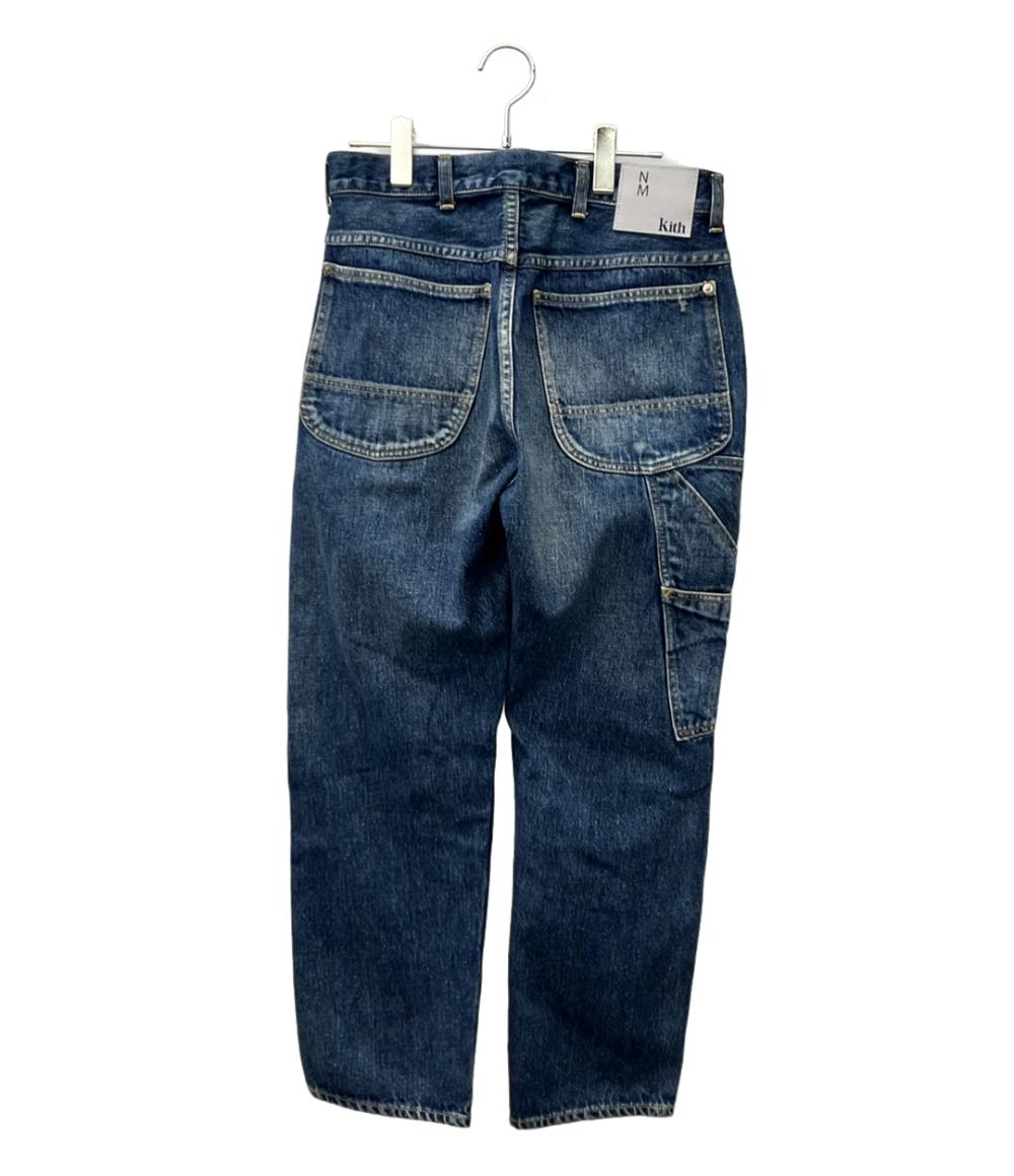 KITH New Manual デニムパンツ x New Manual Denim  ペインター ダメージ加工 25SS Kith x New Manual Denim Jeans "Indigo" 3025G160063 メンズ