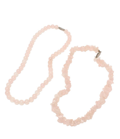 ネックレス ローズクォーツ 2点セット レディース