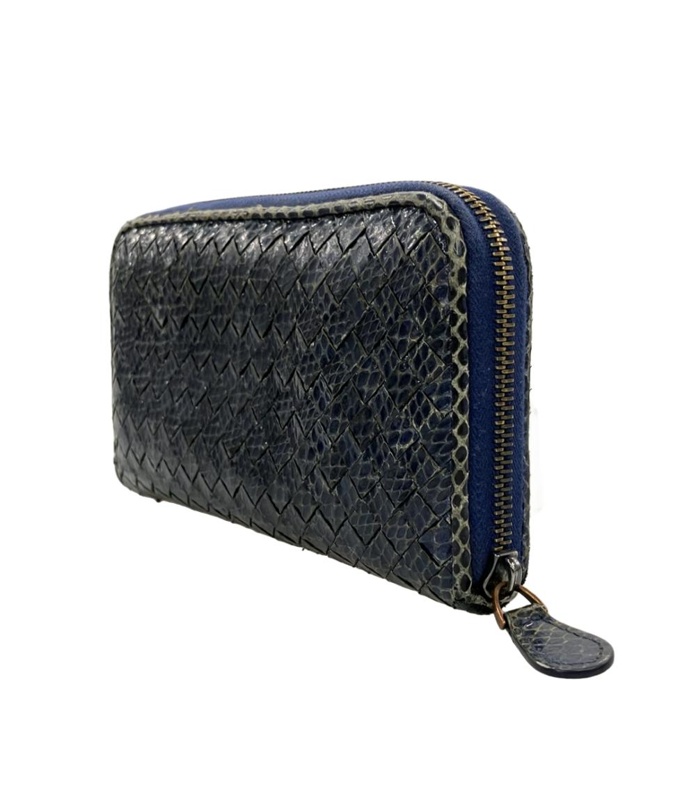 BOTTEGA VENETA ラウンドファスナー長財布 イントレチャート レディース ボッテガ・ヴェネタ