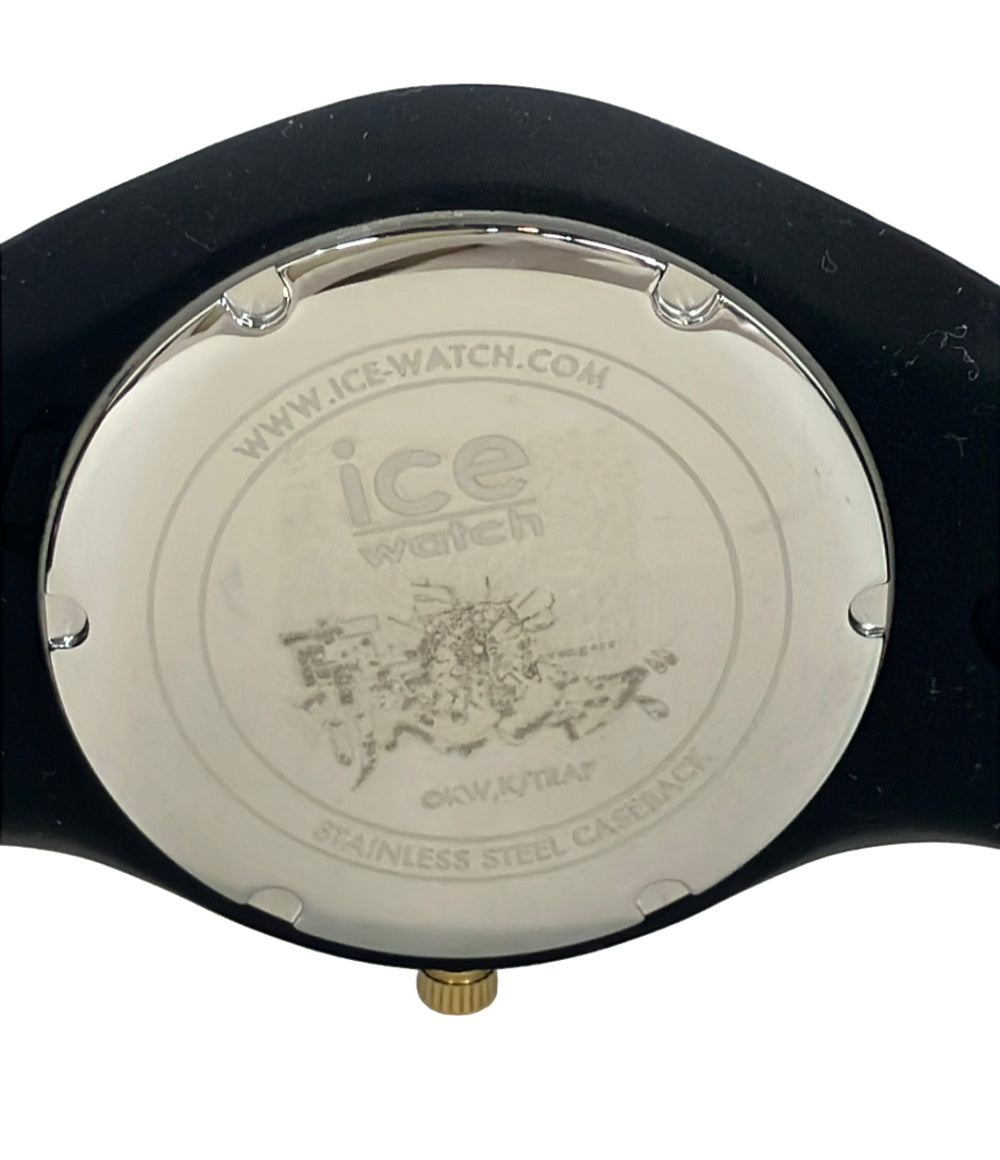 美品 ice watch 腕時計 マイキー×ドラケンモデル 東京リベンジャーズコラボ クオーツ ブラック レディース メンズ アイスウォッチ