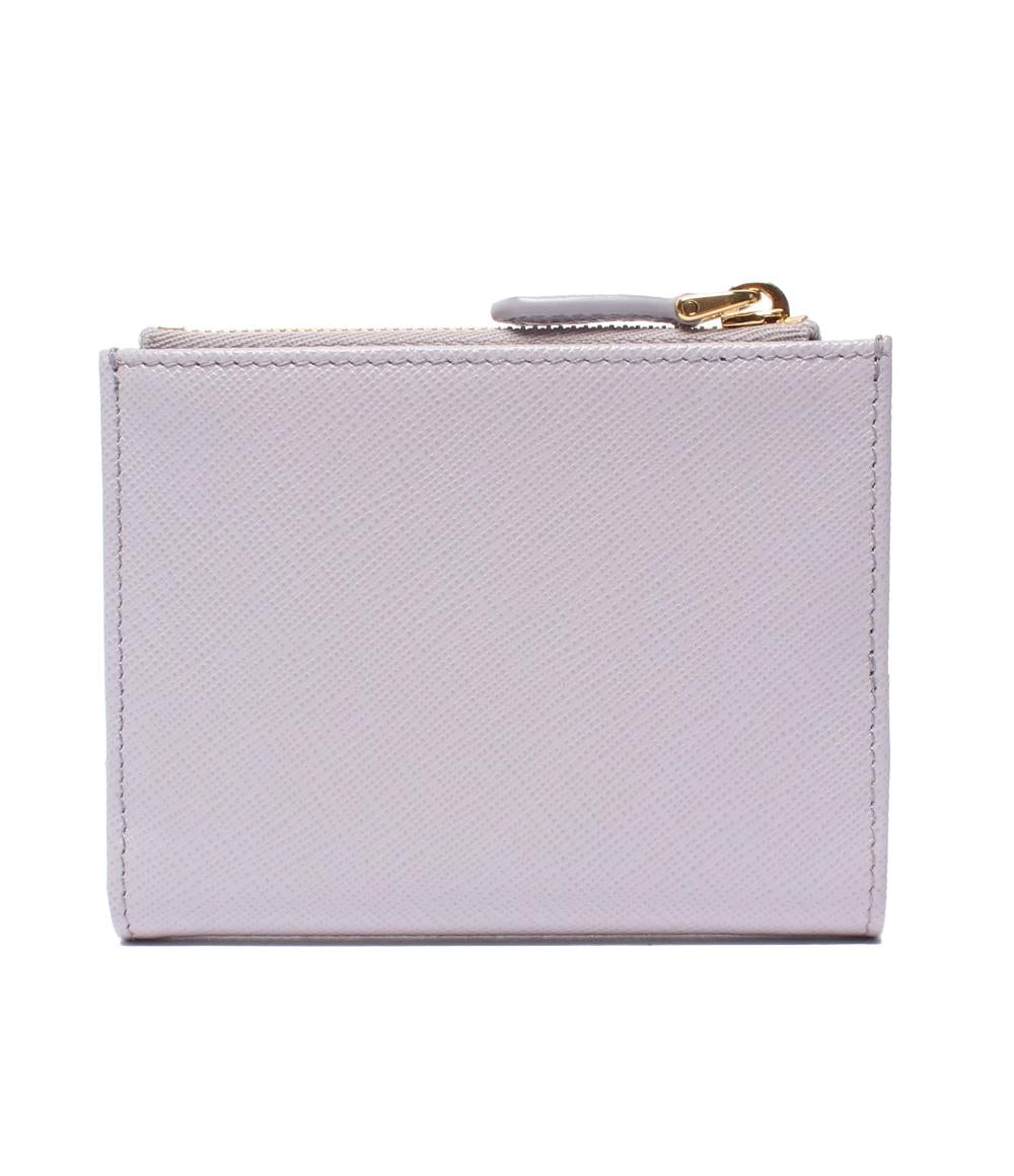 美品 PRADA 二つ折り財布 トライアングル サフィアーノ 1ML050 レディース プラダ