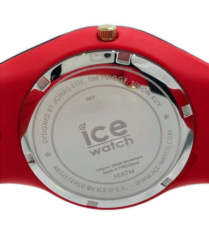 美品 ice watch 腕時計 クオーツ ブラック ユニセックス アイスウォッチ