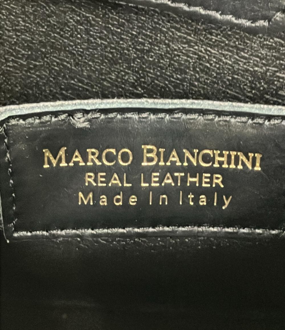 美品 マルコビアンキーニ ハンドバッグ ショルダーバッグ 2WAY 斜め掛け 本革 レディース MARCO BIANCHINI