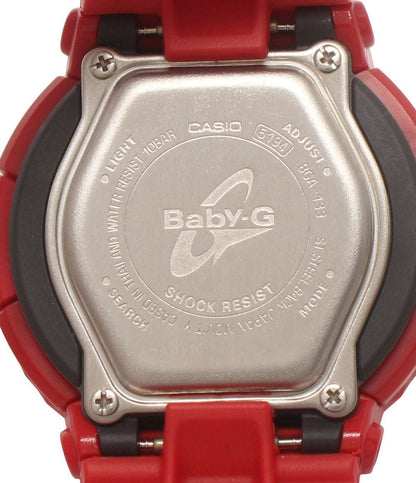 CASIO 腕時計 Neon Dial Series ネオンダイヤルシリーズ Baby-G クオーツ レッド BGA-133 レディース メンズ カシオ