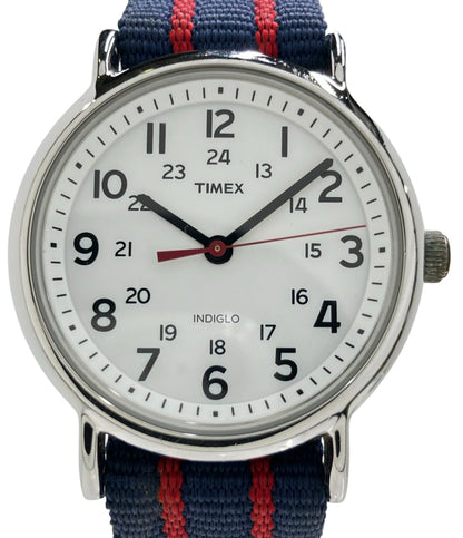 TIMEX 腕時計 INDIGLO クオーツ ホワイト メンズ タイメックス