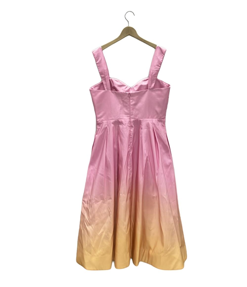 訳あり レベッカヴァランス グラデーションノースリーブフレアロングワンピース レディース SIZE US10 (L) rebecca vallance