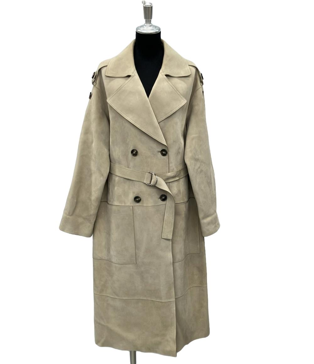 イヴサロモン スエードコート ラムレザー レディース SIZE 36 (S) YVES SALOMON