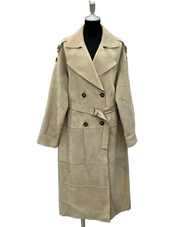 イヴサロモン スエードコート ラムレザー レディース SIZE 36 (S) YVES SALOMON