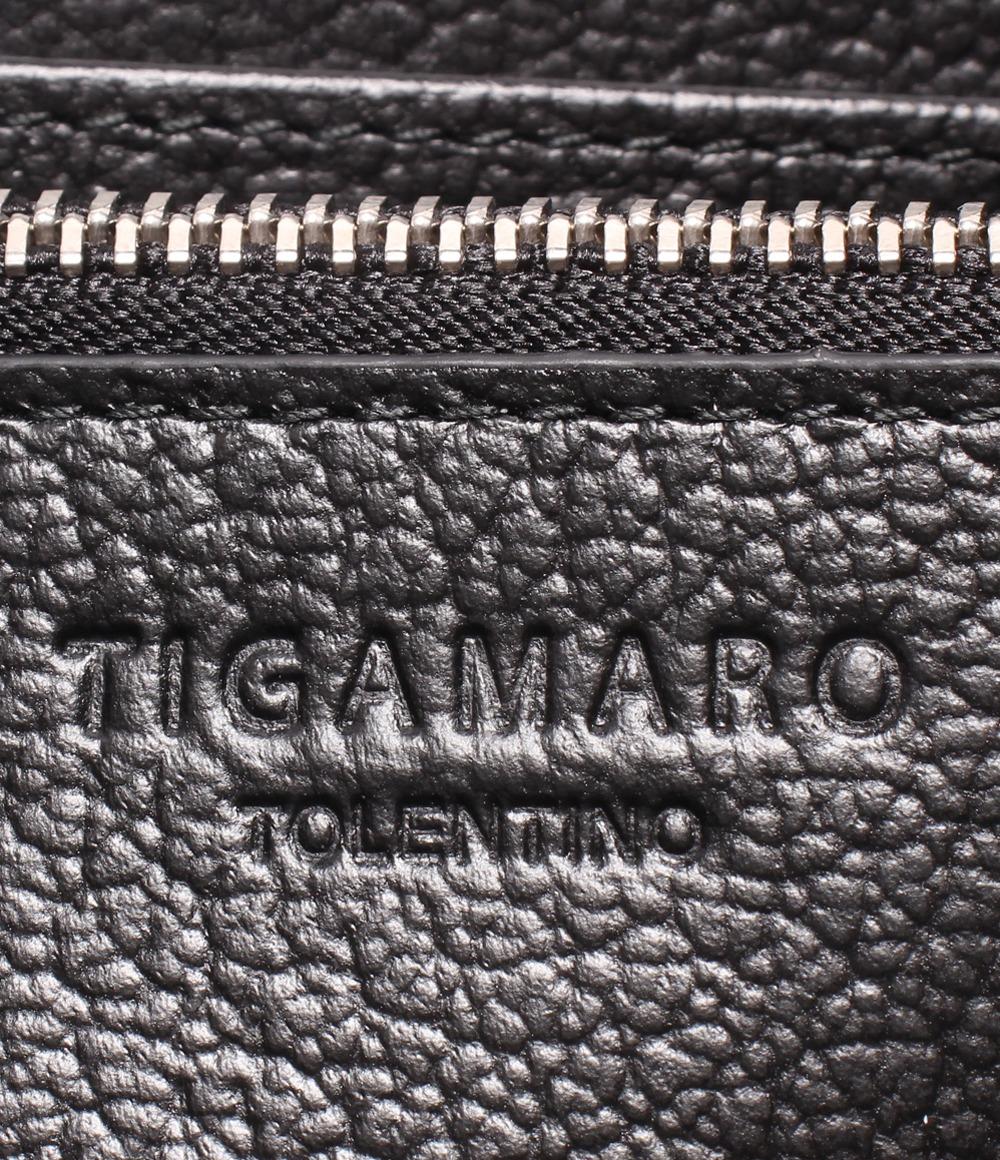 美品 ティガマロ ラウンドファスナー長財布 メンズ TIGAMARO