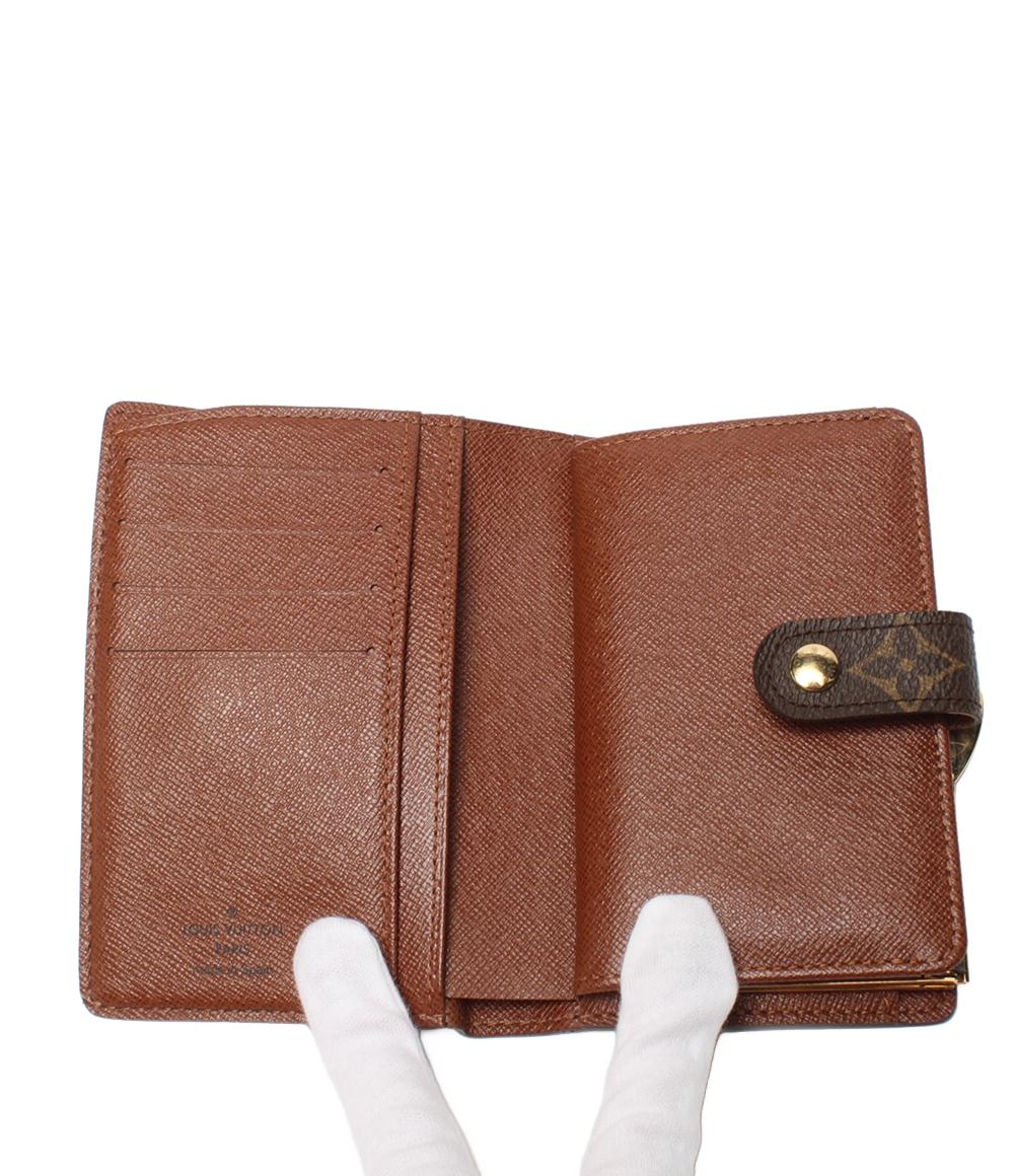 美品 LOUIS VUITTON 二つ折り財布 ポルトフォイユ ヴィエノワ モノグラム M61673 レディース メンズ ルイ・ヴィトン