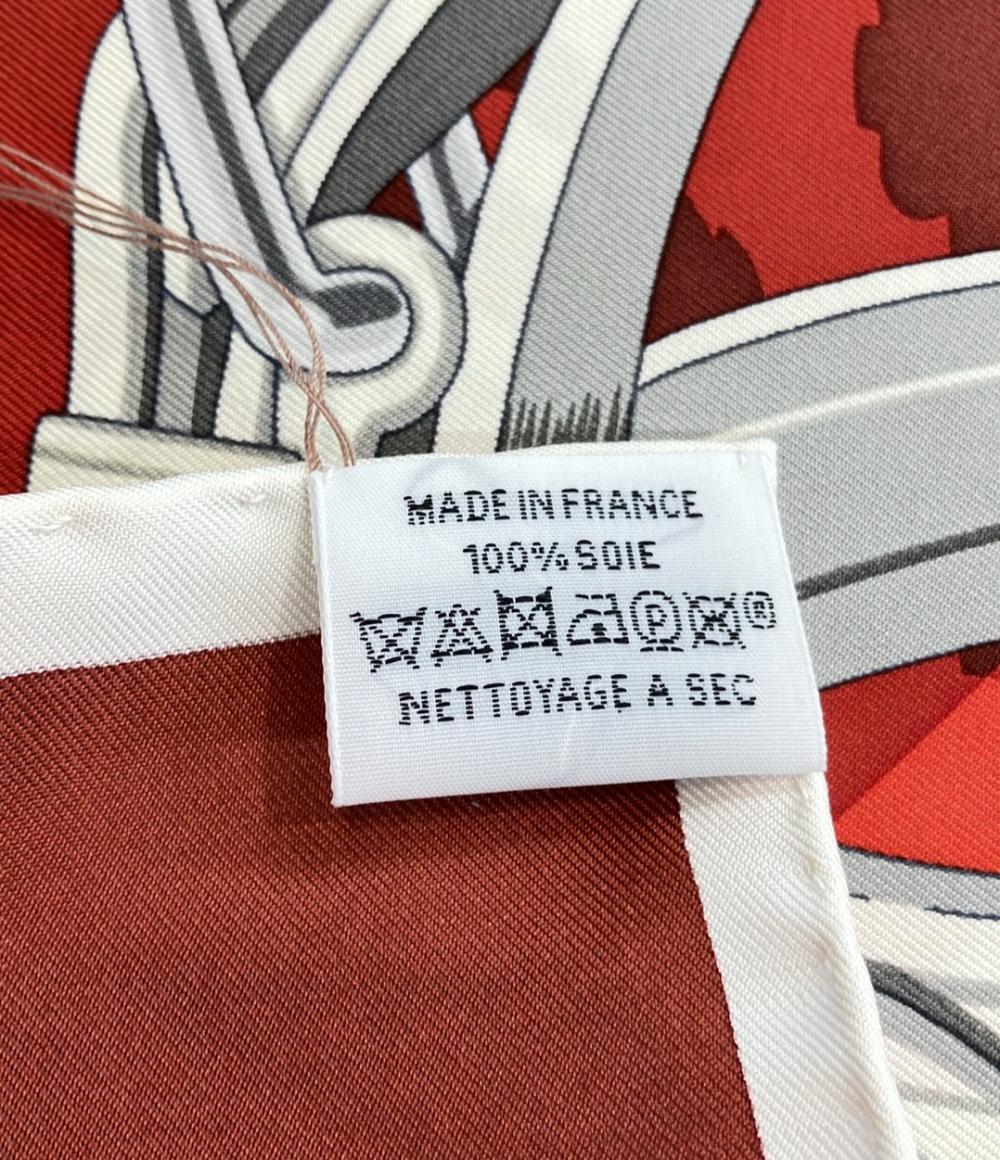 美品 エルメス スカーフ カレ90 シルク100% 可愛らしい花嫁 BRIDES ET DESTIN レディース HERMES