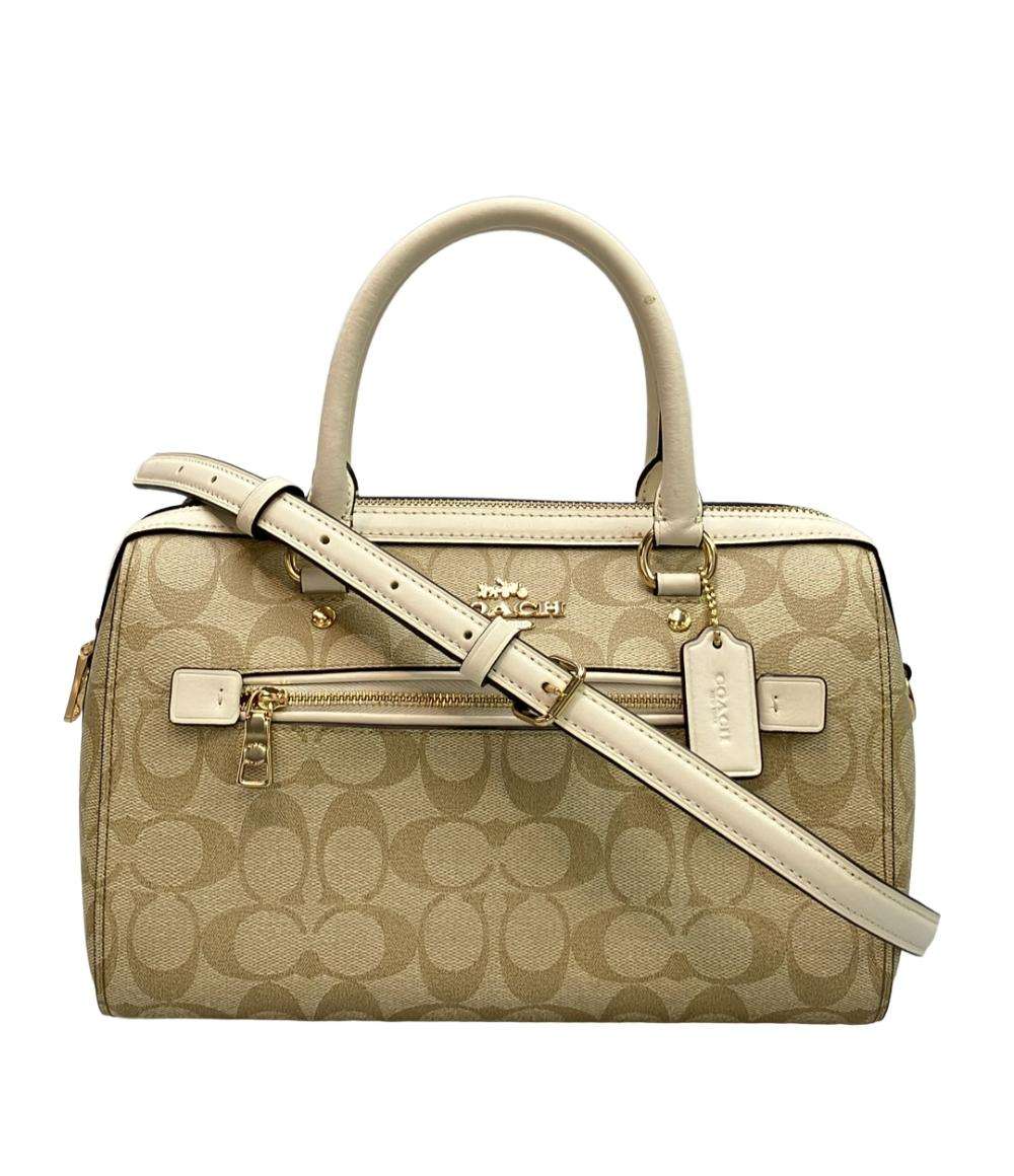 美品 COACH 2way ハンドバッグ ショルダーバッグ 斜め掛け シグネチャー F83507 レディース コーチ