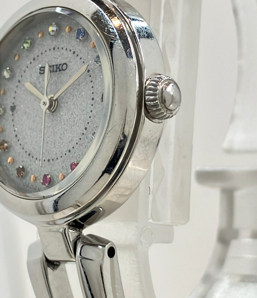 SEIKO 腕時計 ソーラー ホワイト V117-0CT0 レディース セイコー