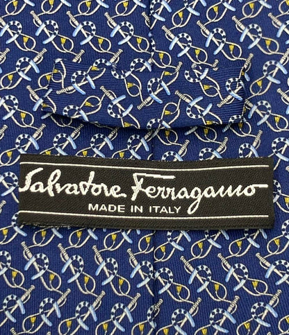 Salvatore Ferragamo ネクタイ シルク100% メンズ サルヴァトーレフェラガモ