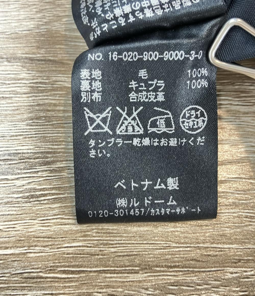 IENA ウールコート フード付き ダブルジップ 二重織りシャルムフード