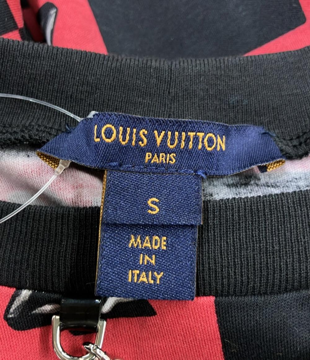 美品 LOUIS VUITTON ノースリーブ ツイストロック 格子柄 首元チェーン RW181B HAI FETS79 レディース SIZE S ルイ・ヴィトン