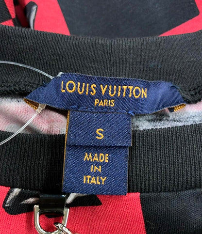 美品 LOUIS VUITTON ノースリーブ ツイストロック 格子柄 首元チェーン RW181B HAI FETS79 レディース SIZE S ルイ・ヴィトン