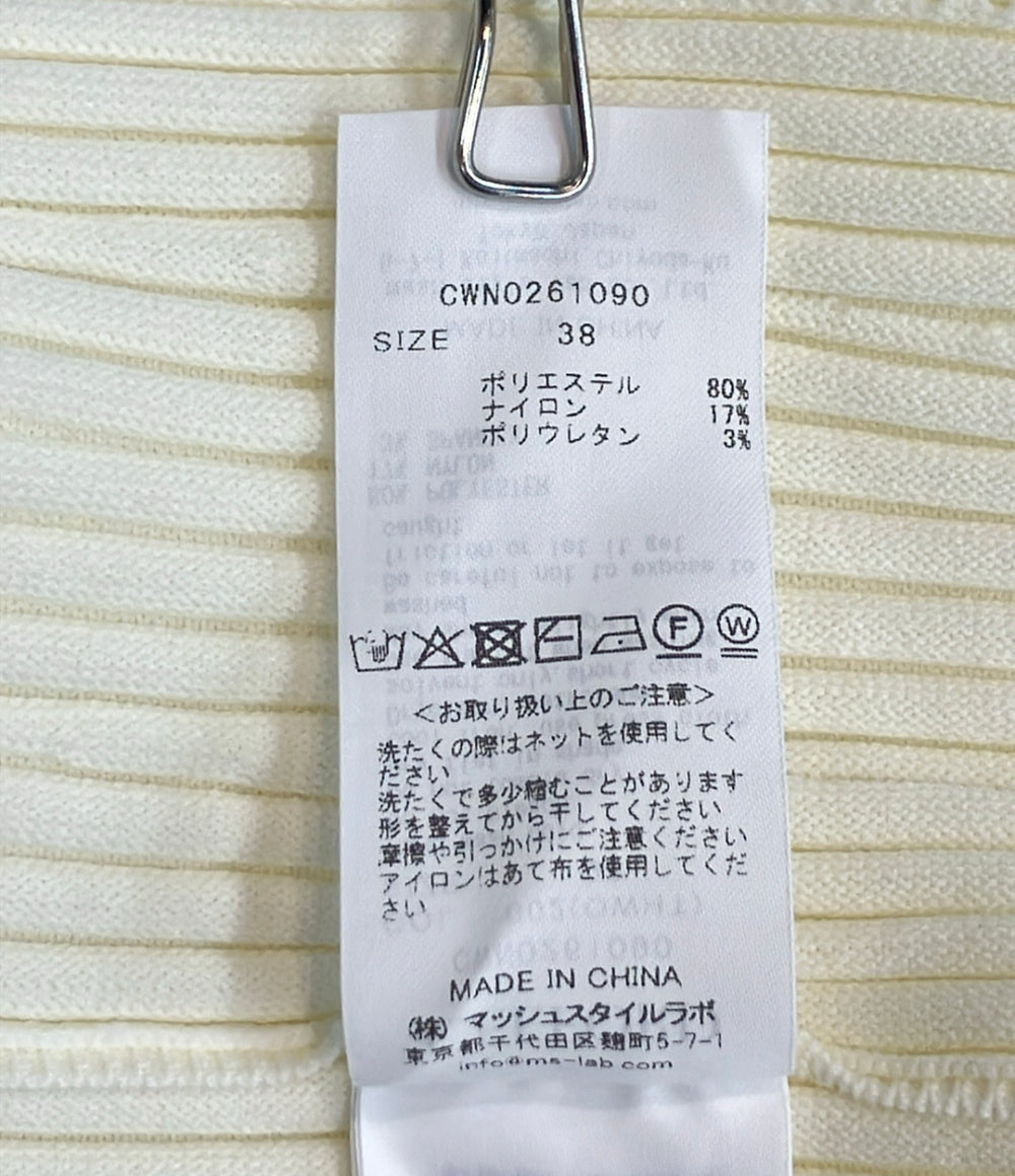 美品 CELFORD 半袖ワンピース ディフォメーションニット CWNO261090 レディース SIZE 38 (M) セルフォード