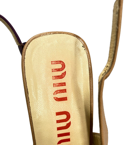 Miu Miu バックバンドパンプス レディース SIZE 37 (23.5cm) ミュウ ミュウ