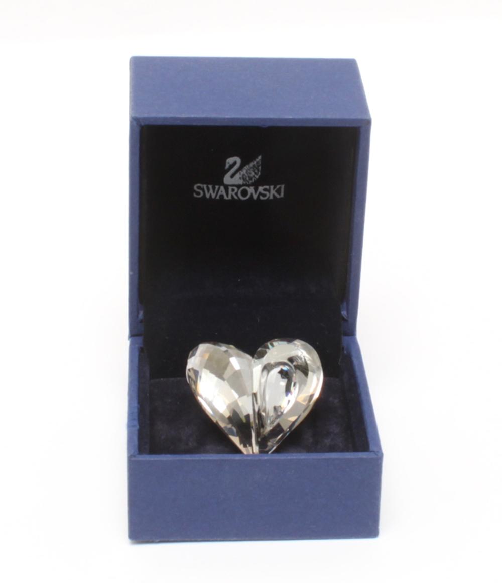 美品 SWAROVSKI リング 指輪 ハートモチーフ レディース SIZE 14号 スワロフスキー