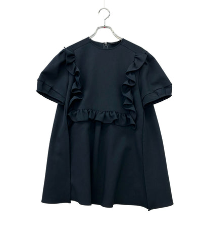 YOKO CHAN 半袖シャツ パフスリーブ フリルトリムブラウス YCB-523-347 レディース SIZE F (M) ヨーコチャン