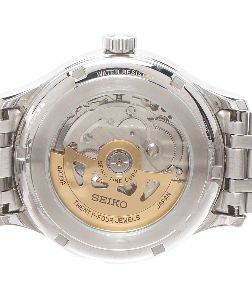 SEIKO 腕時計 プレサージュ 自動巻き ホワイト 4R39-00W0 メンズ セイコー