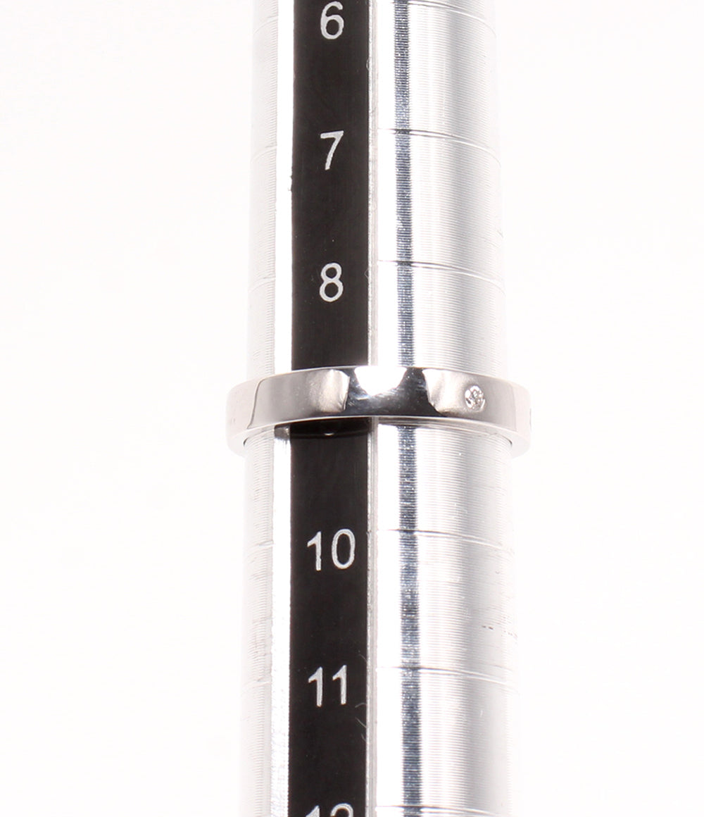 美品 STAR JEWELRY リング 指輪 K18 ダイヤ 0.05ct レディース SIZE 9号 スタージュエリー
