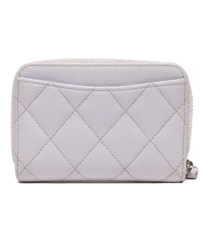 CHANEL コインケース シルバー金具 マトラッセ キャビアスキン 31番台 ココマーク レディース シャネル