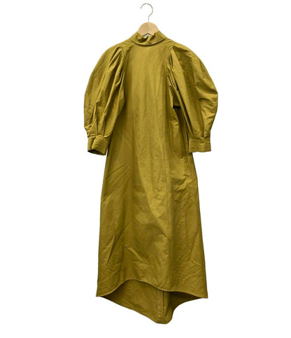 美品 半袖ワンピース パフスリーブワンピース レディース cygne